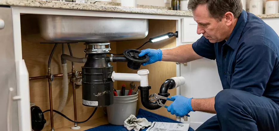 Garbage Disposal Splash Guard and Trap Installation in Torrington